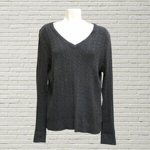 JESSICA Dark Grey 100% Cotton Sweater